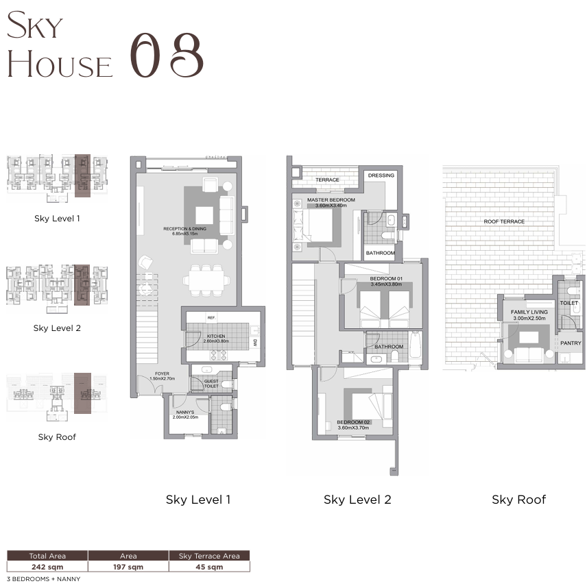 Floor plan for duplex at Karmell New Zayed