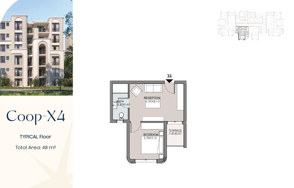 Floor plan for apartment at Talala