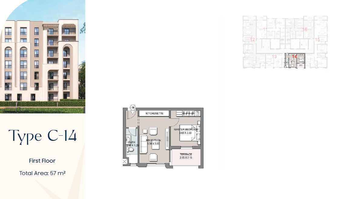 Floor plan for apartment at Talala