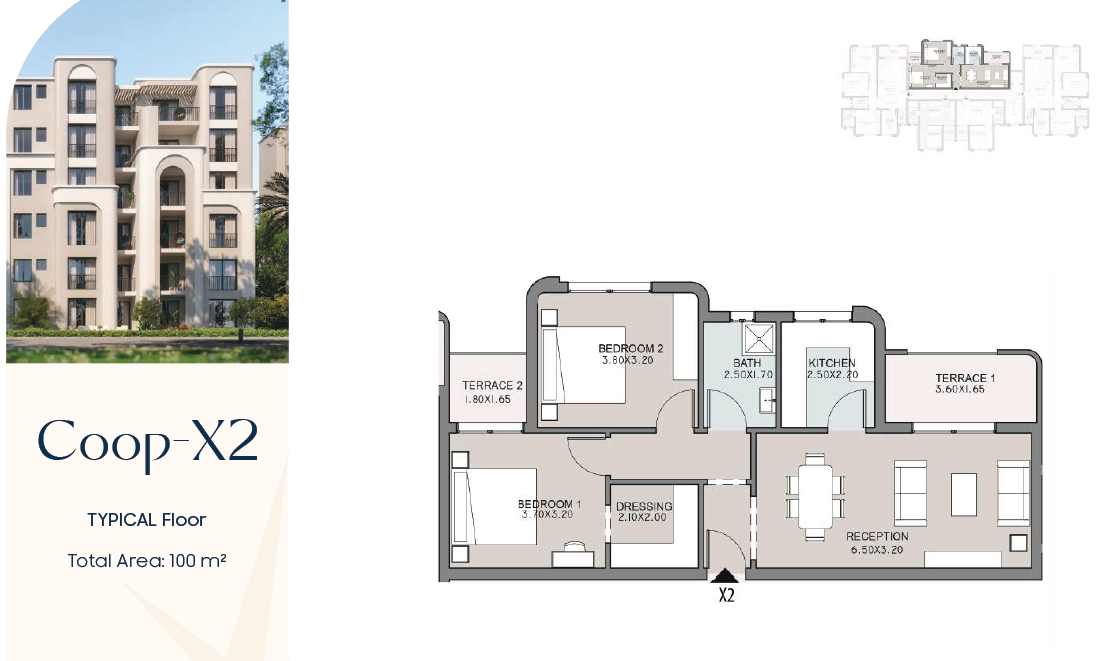 Floor plan for apartment at Talala