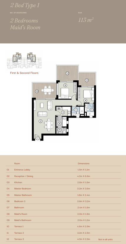 Floor plan for apartment at Silvertown Silversands