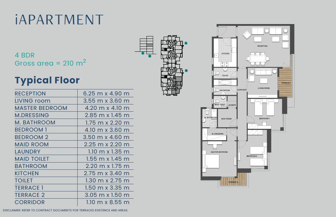 Floor plan for apartment at Club Park - ICity October