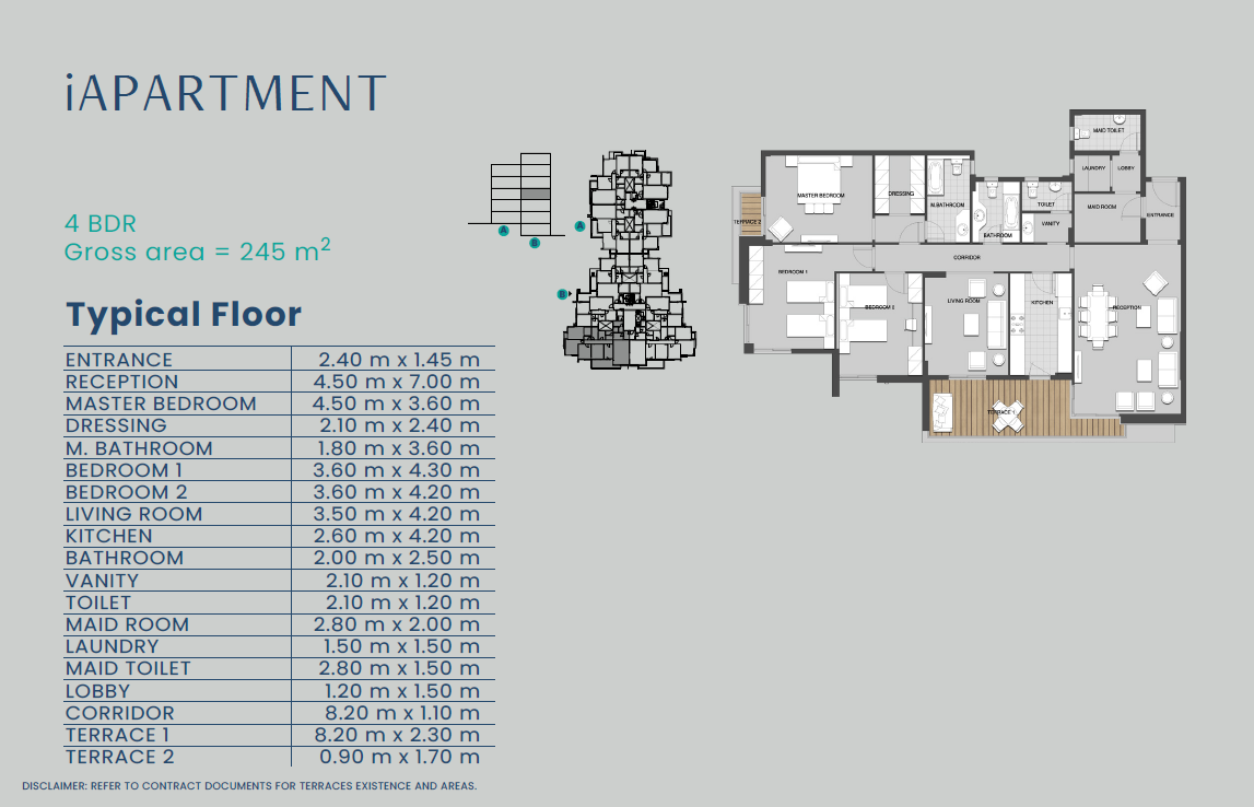 Floor plan for apartment at Club Park - ICity October