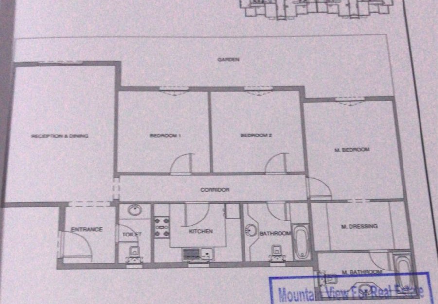 Floor plan for apartment at Aliva Mountain View Mostakbal City