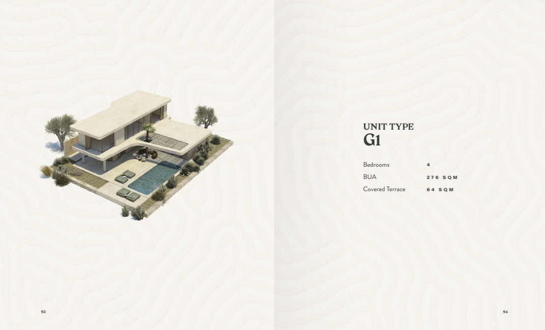 Floor plan for villa at R1-Dunes
