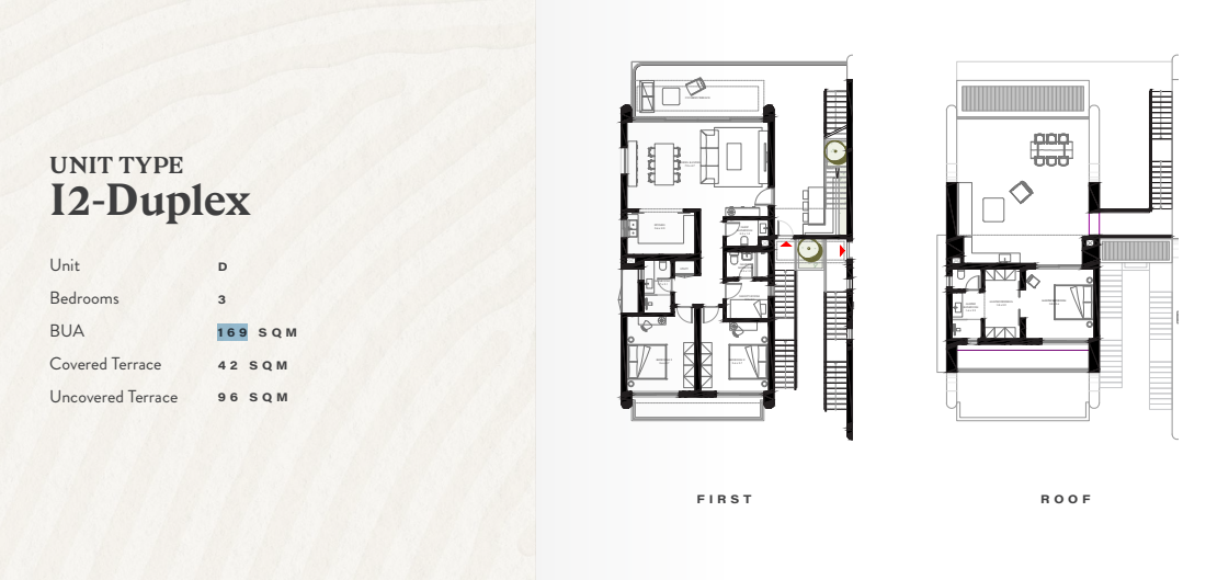 Floor plan for penthouse at R6-Bougainvillea