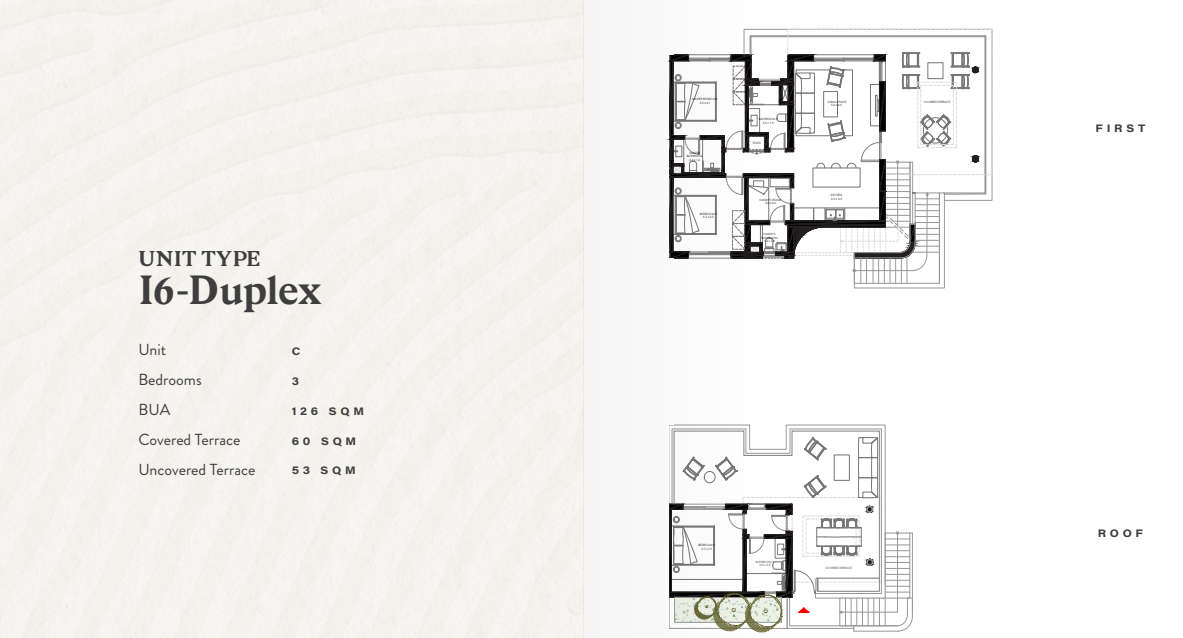 Floor plan for penthouse at R6-Bougainvillea