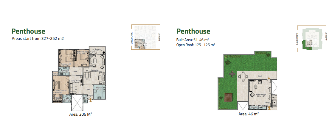 Floor plan for penthouse at Rock Eden