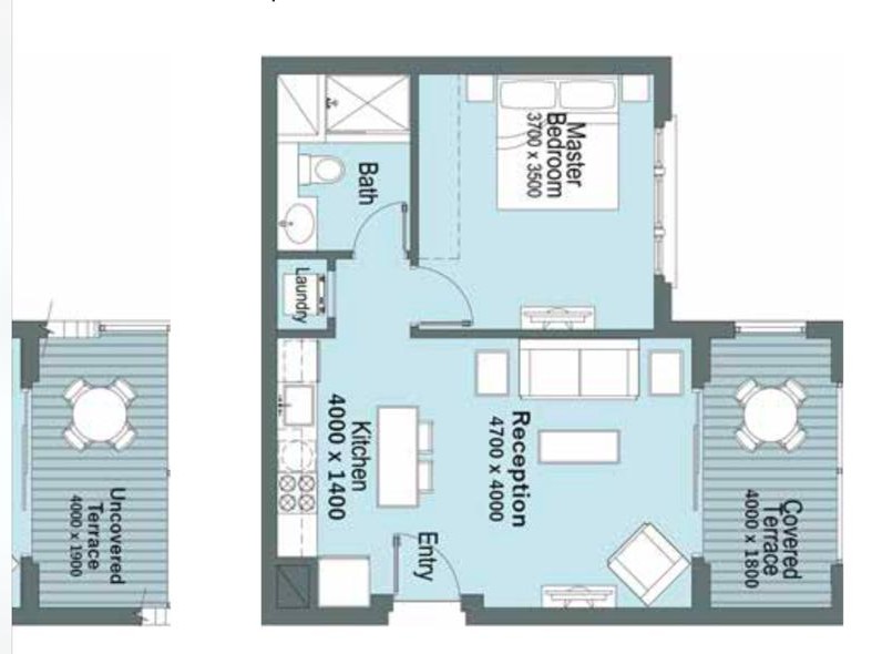 Floor plan for chalet at Marassi