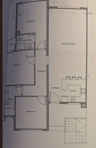 Floor plan for villa at Kings Way