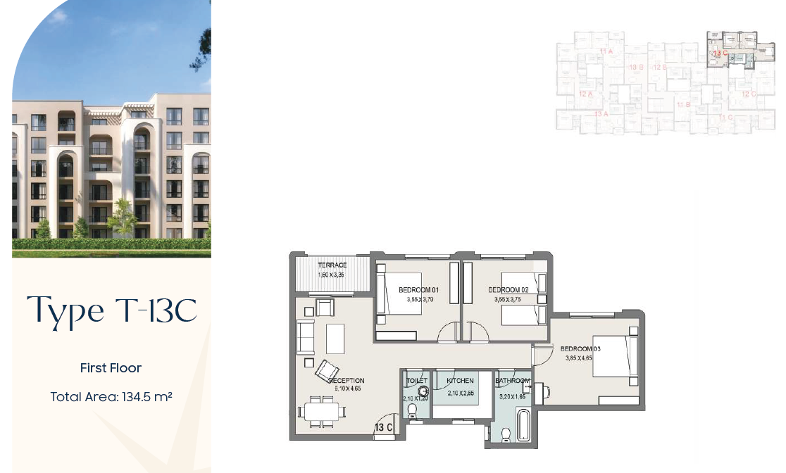 Floor plan for apartment at Talala