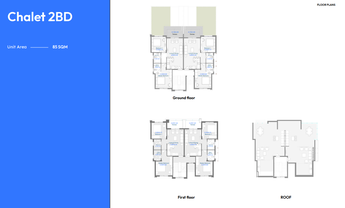 Floor plan for chalet at Youd