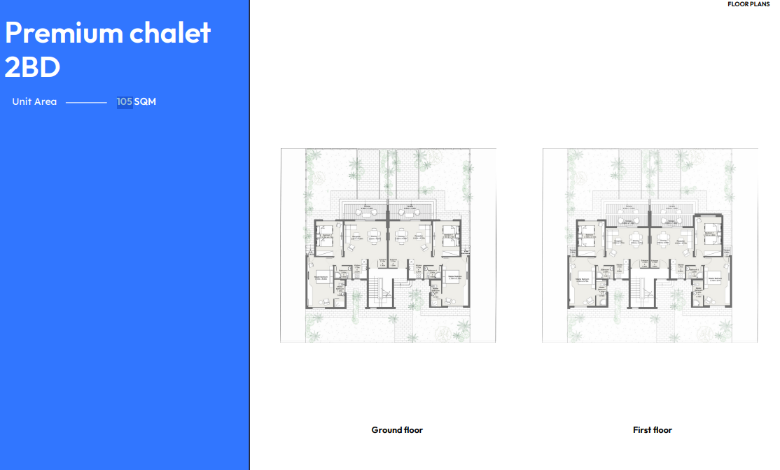 Floor plan for chalet at Youd