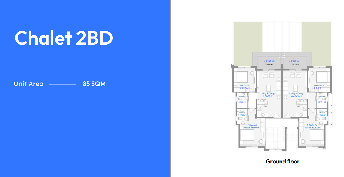 Floor plan for chalet at Youd