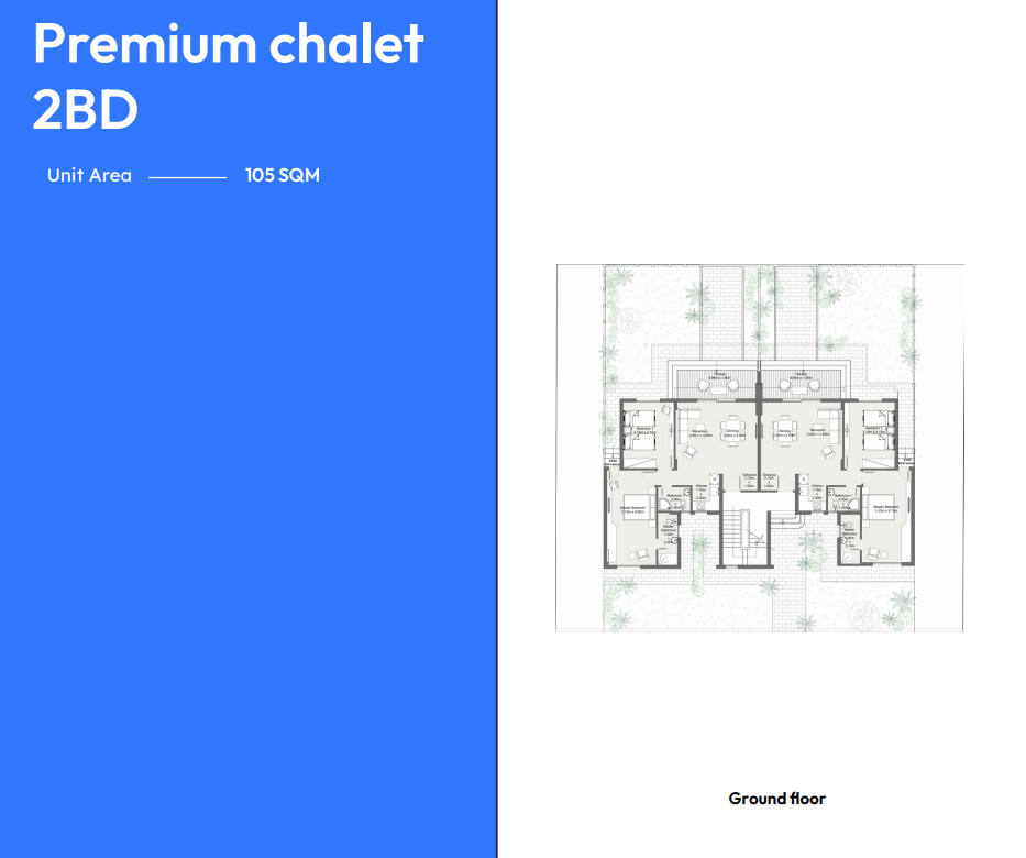 Floor plan for chalet at Youd