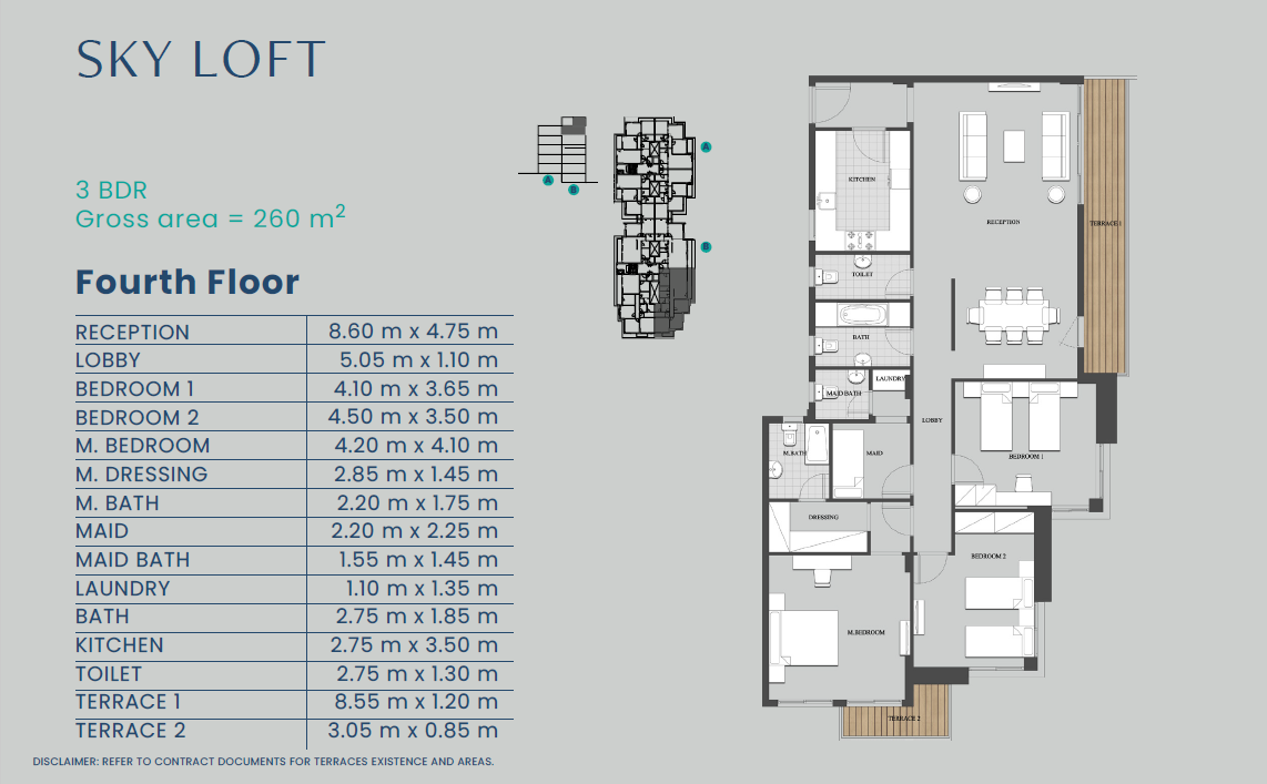 Floor plan for penthouse at Club Park - ICity October