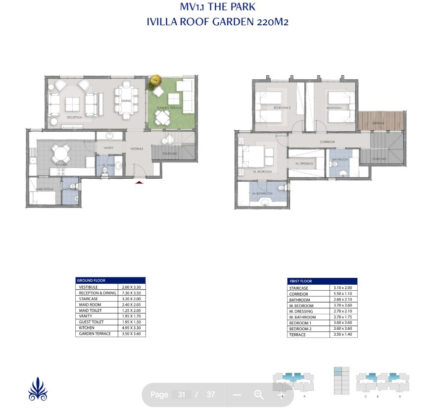 Floor plan for duplex at Mountain View 1.1