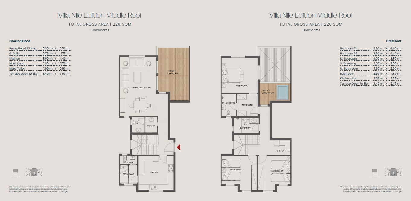 Floor plan for duplex at Jirian - Mountain View