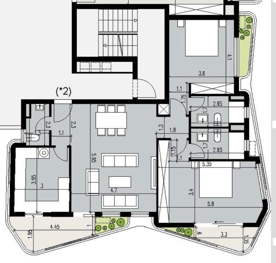 Floor plan for apartment at Badya