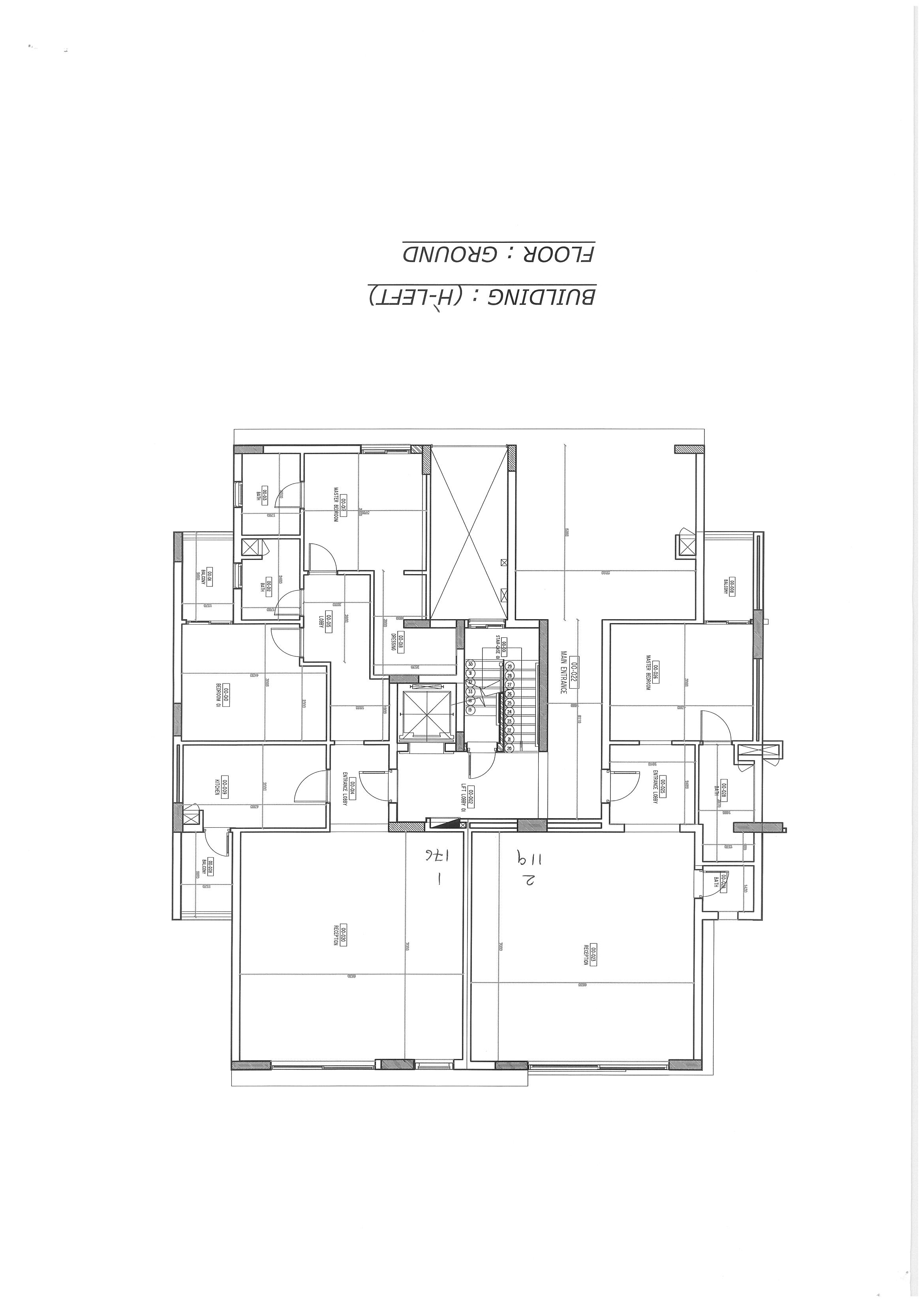 Floor plan for apartment at W signature