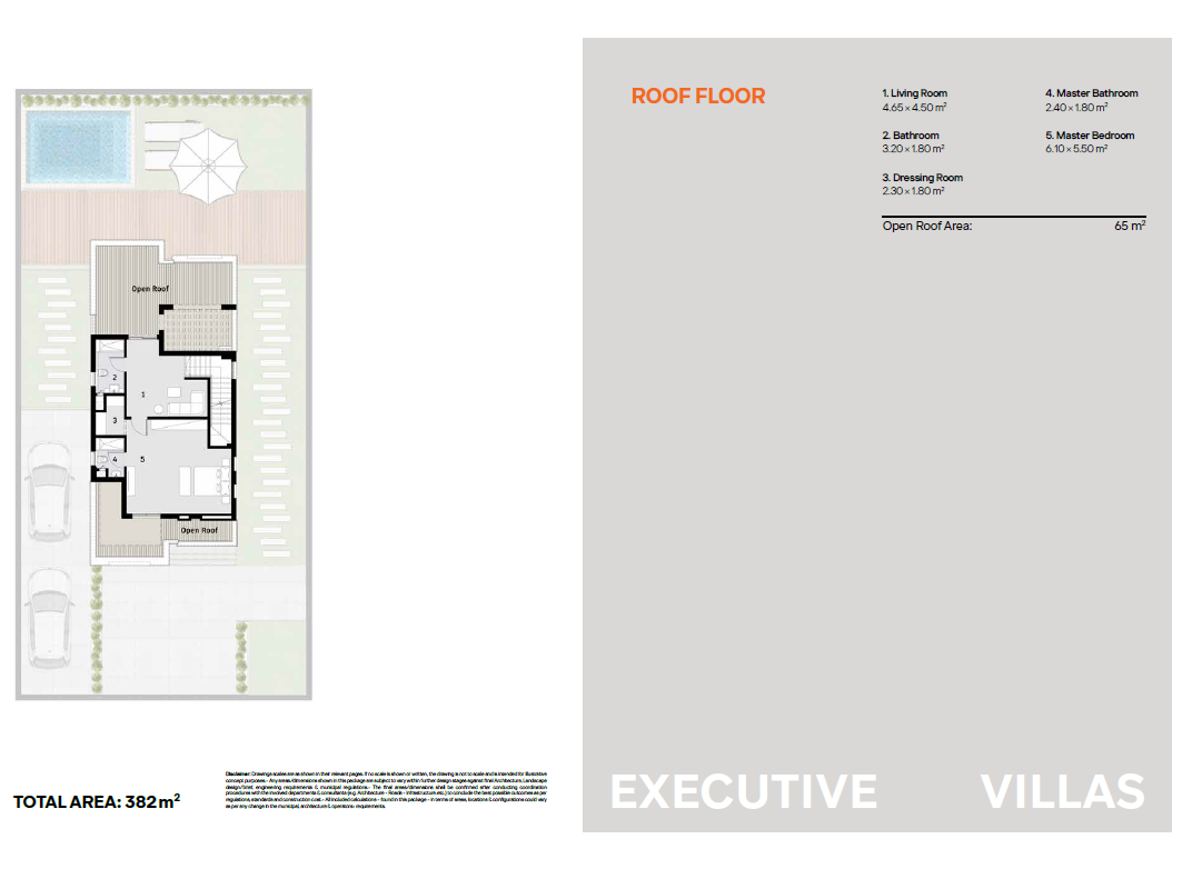 Floor plan for villa at Ivoire East