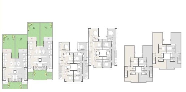 Floor plan for townhouse at Hacienda Waters