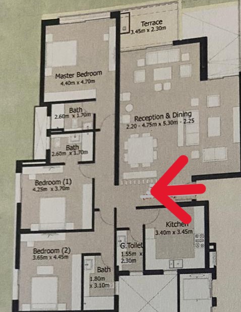 Floor plan for apartment at Capital Gardens