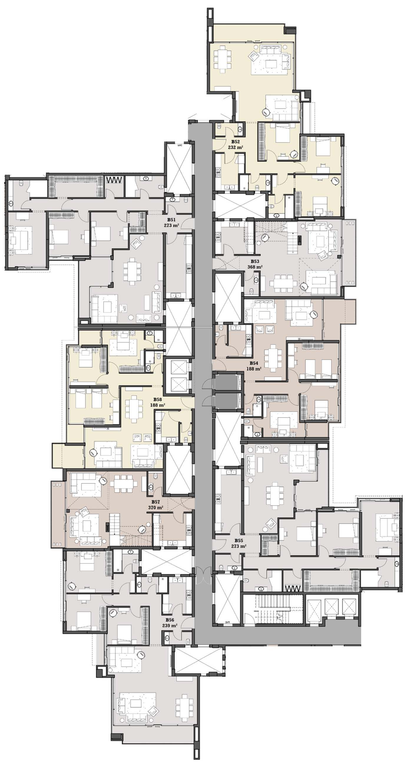 Floor plan for apartment at The View Waterway