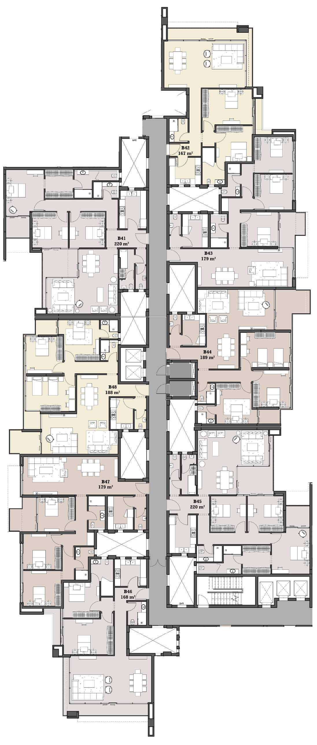 Floor plan for apartment at The View Waterway