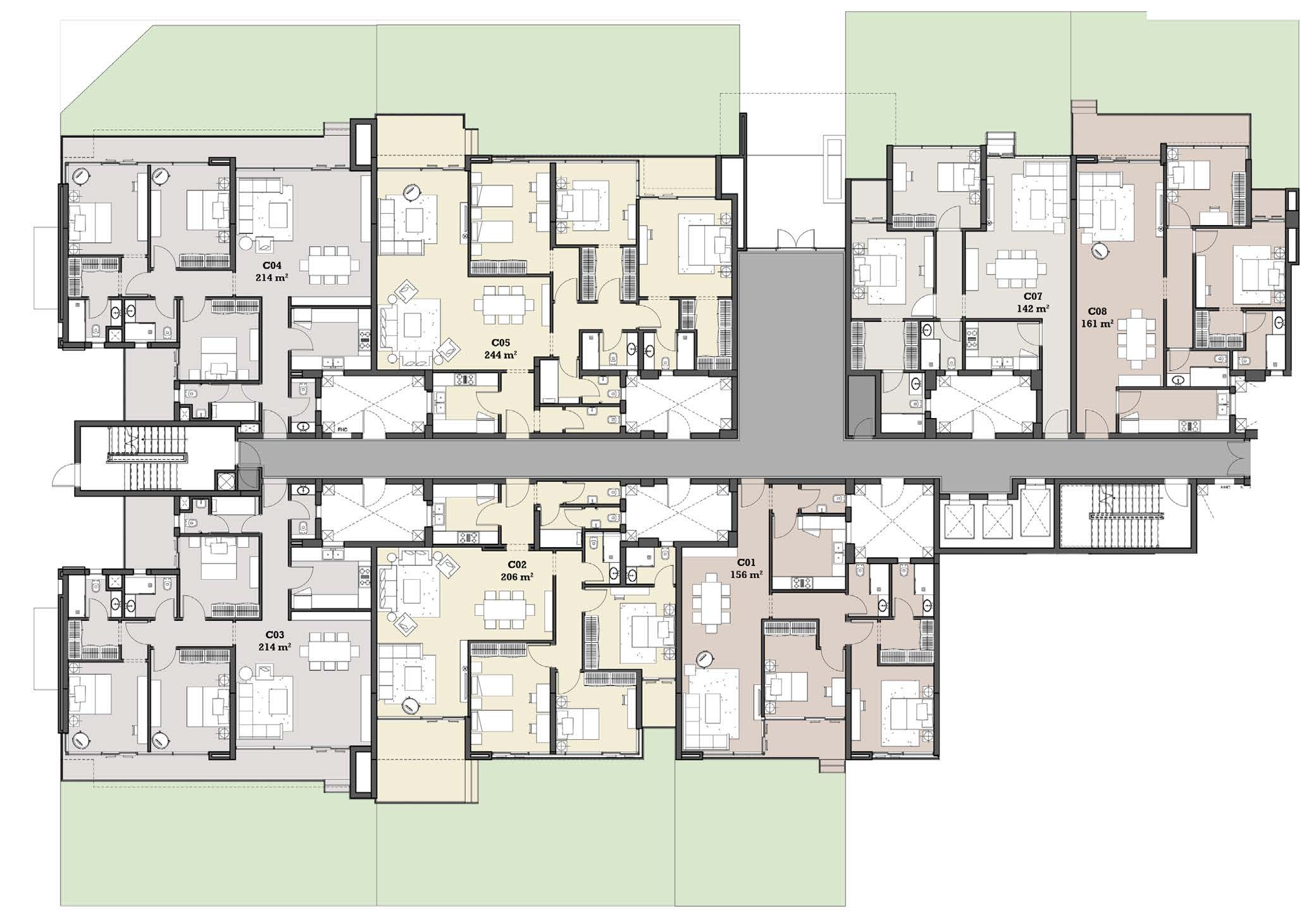 Floor plan for apartment at The View Waterway