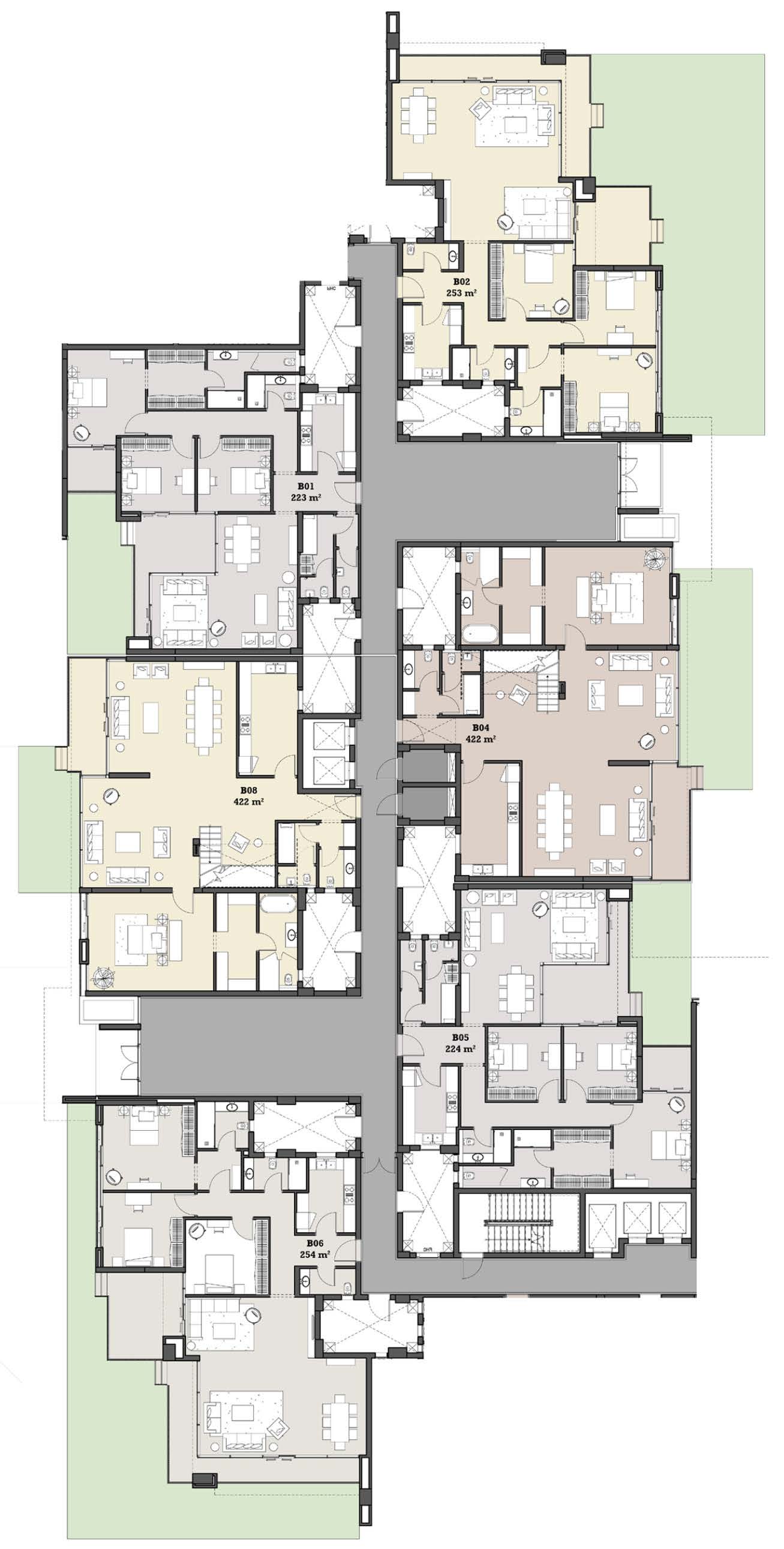 Floor plan for duplex at The View Waterway