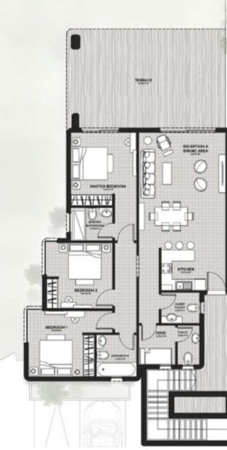 Floor plan for chalet at Bianchi Ilios