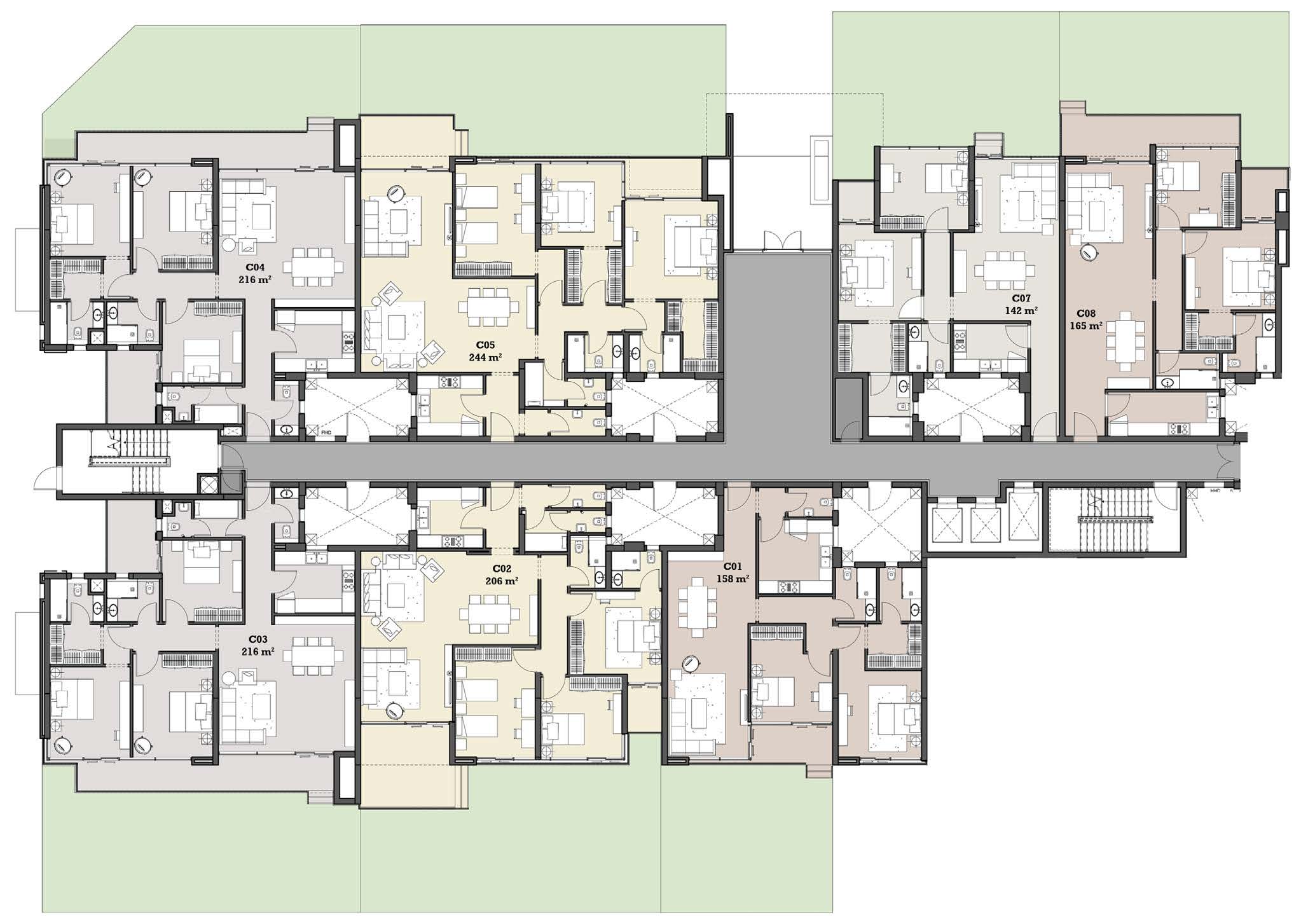 Floor plan for apartment at The View Waterway