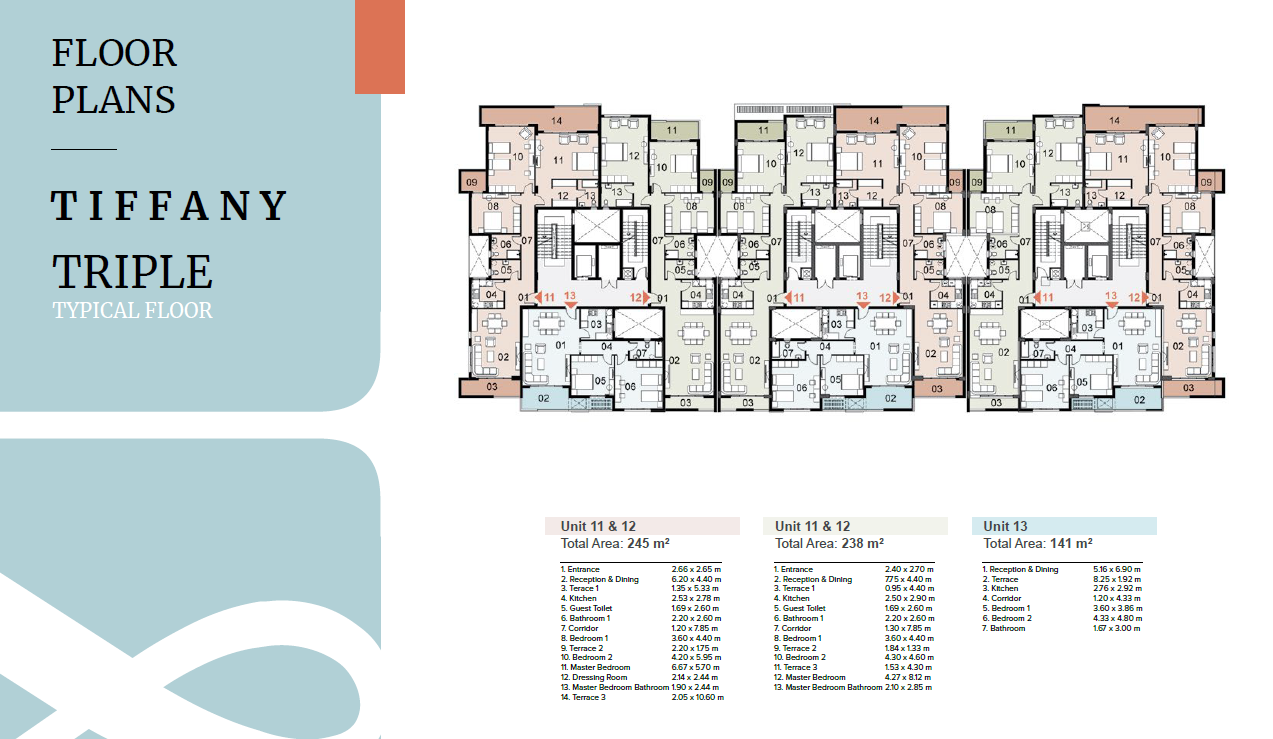Floor plan for apartment at Mazarine