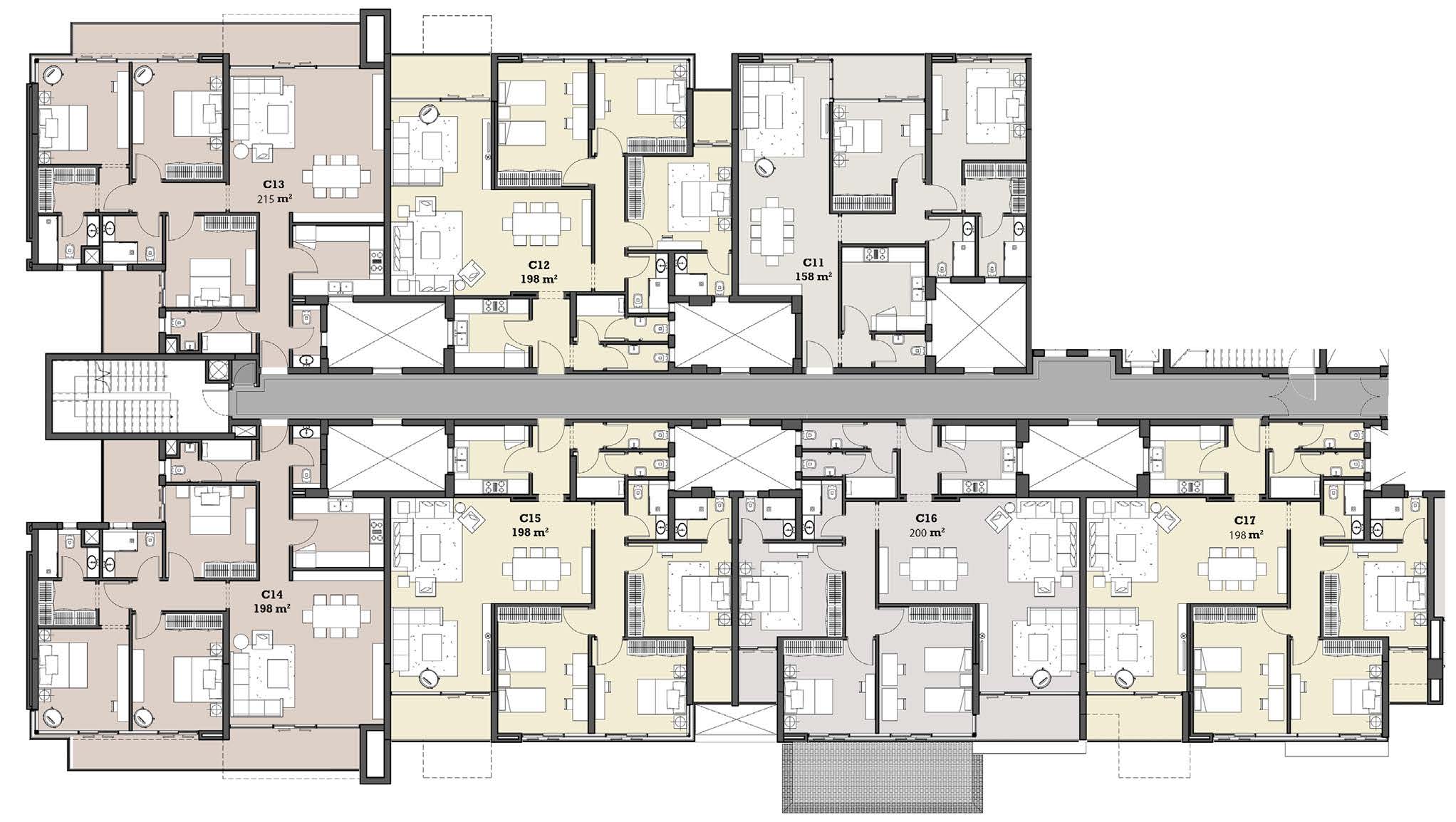 Floor plan for apartment at The View Waterway