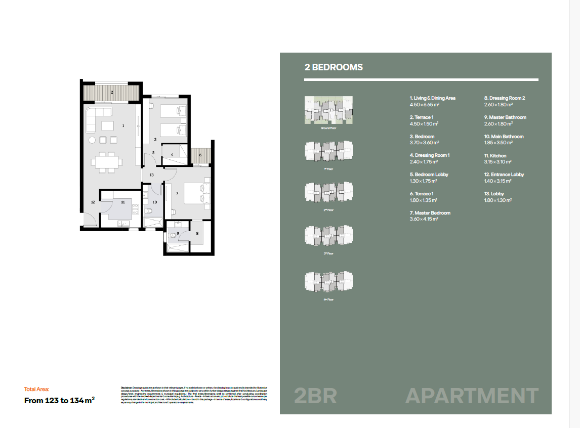 Floor plan for apartment at Ivoire East