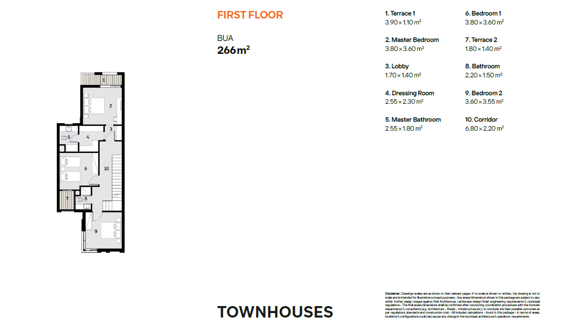 Floor plan for townhouse at Ivoire East