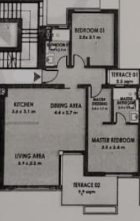 Floor plan for chalet at Solare
