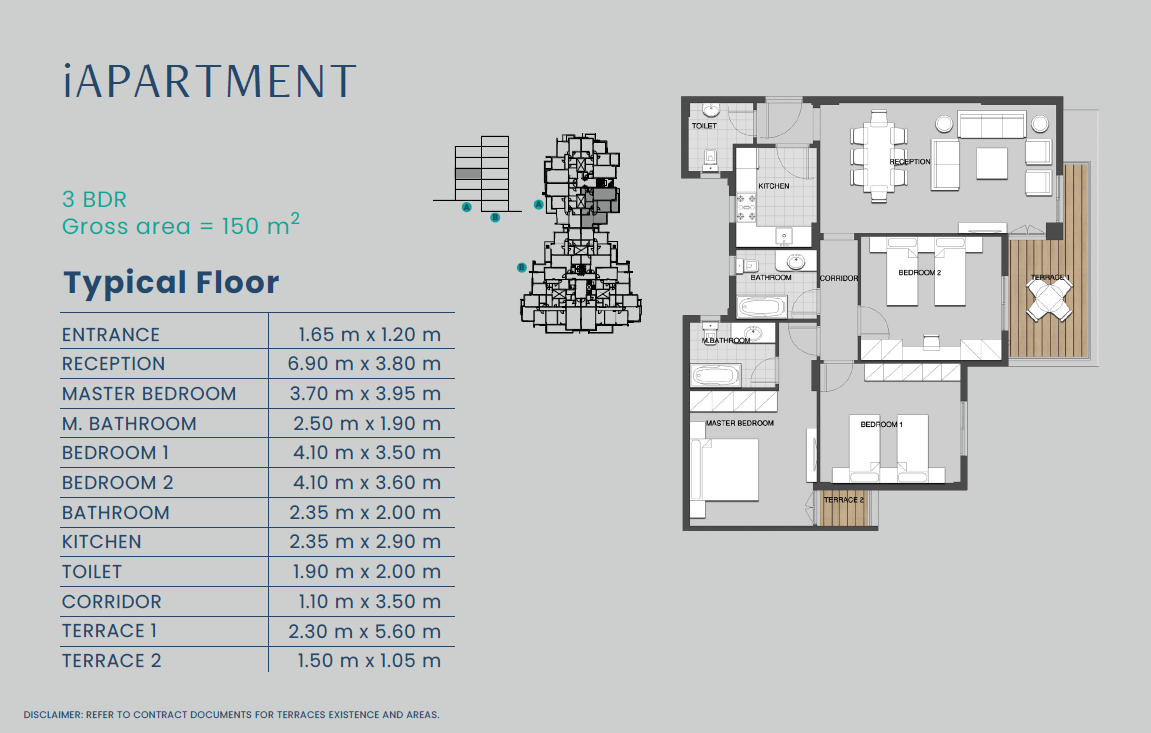 Floor plan for apartment at Club Park - ICity October