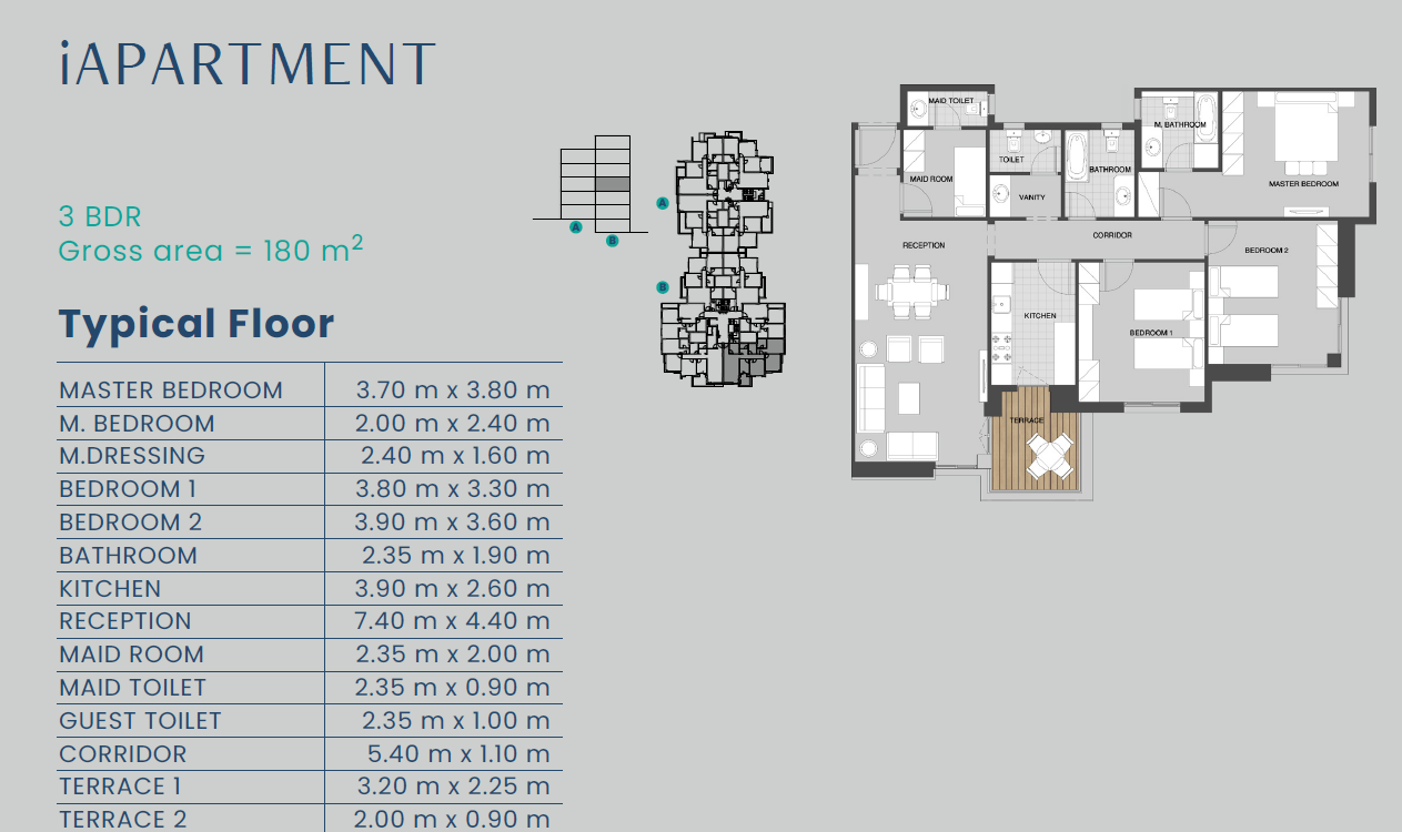 Floor plan for apartment at Club Park - ICity October