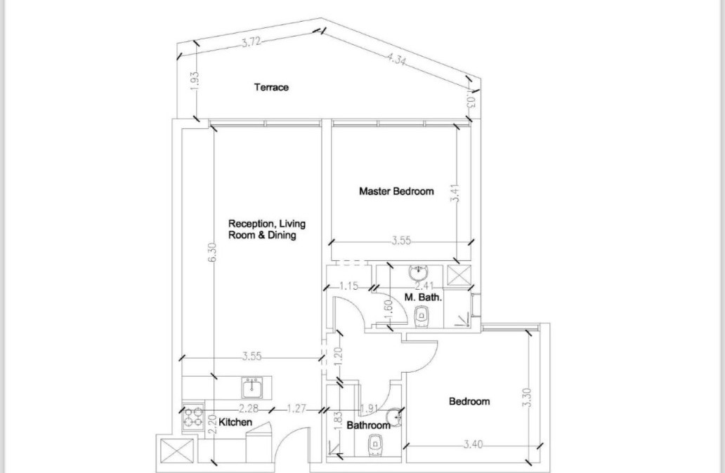 Floor plan for chalet at Baymount