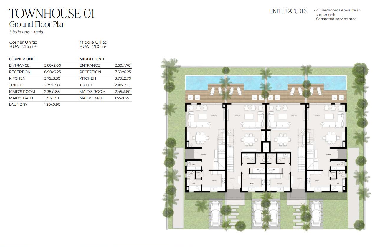 Floor plan for townhouse at Kinz