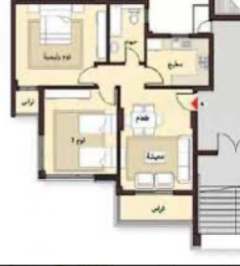 Floor plan for apartment at Madinaty
