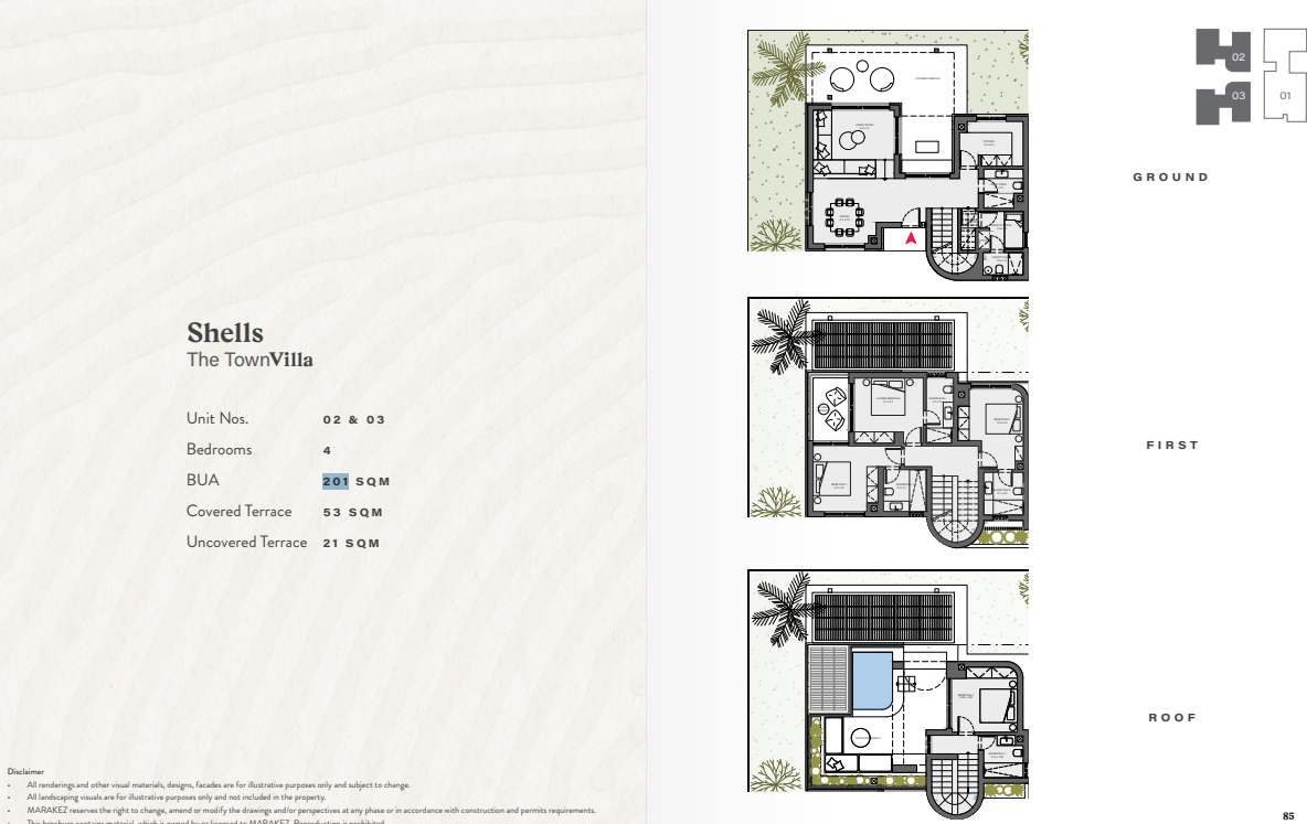 Floor plan for townhouse at R2-The Town