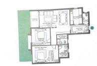 Floor plan for apartment at SODIC East