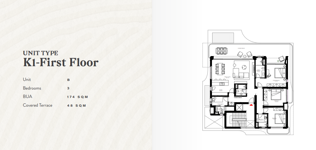 Floor plan for villa at R3-Oasis