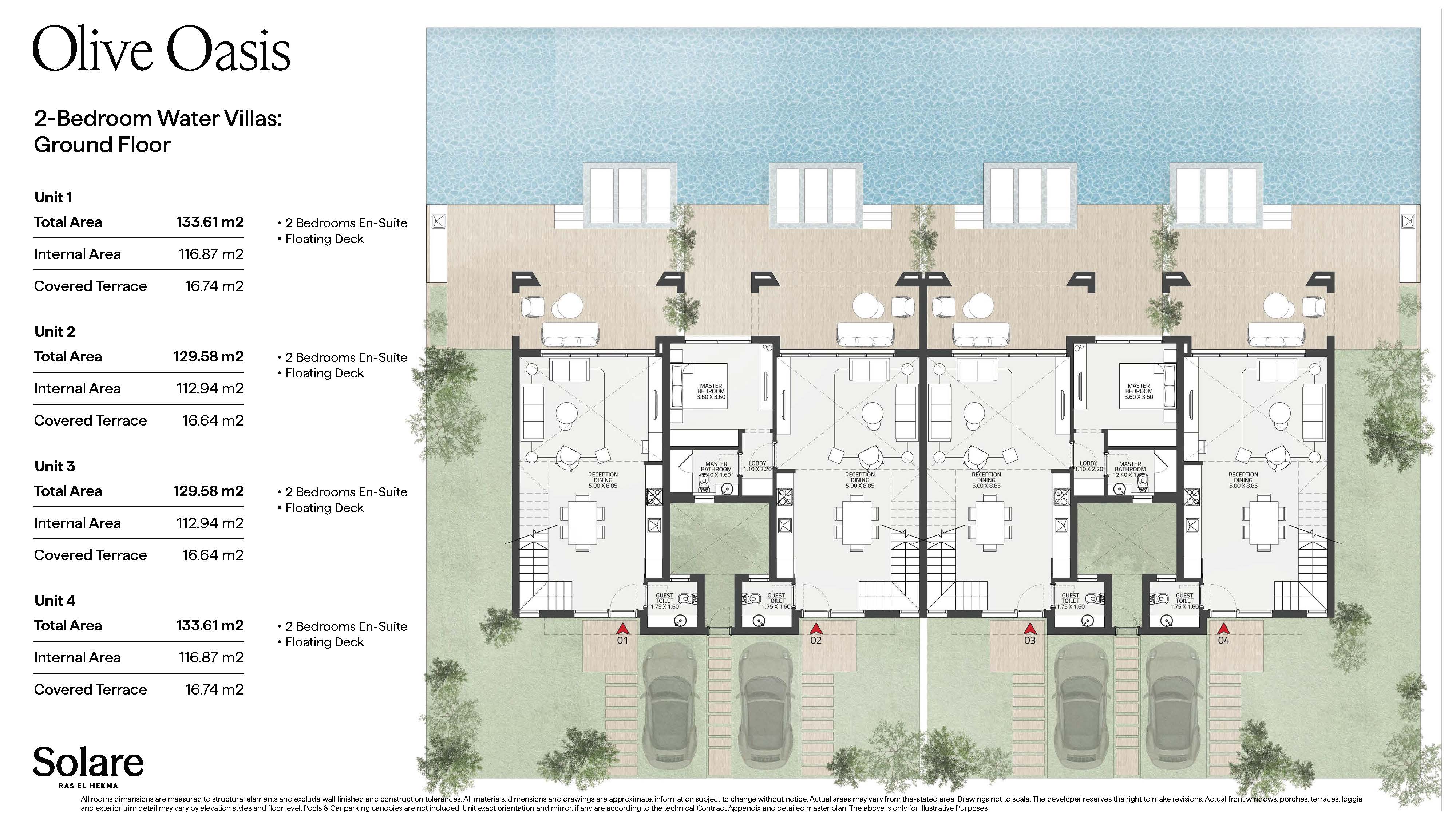 Floor plan for townhouse at Olive Oasis - Solare