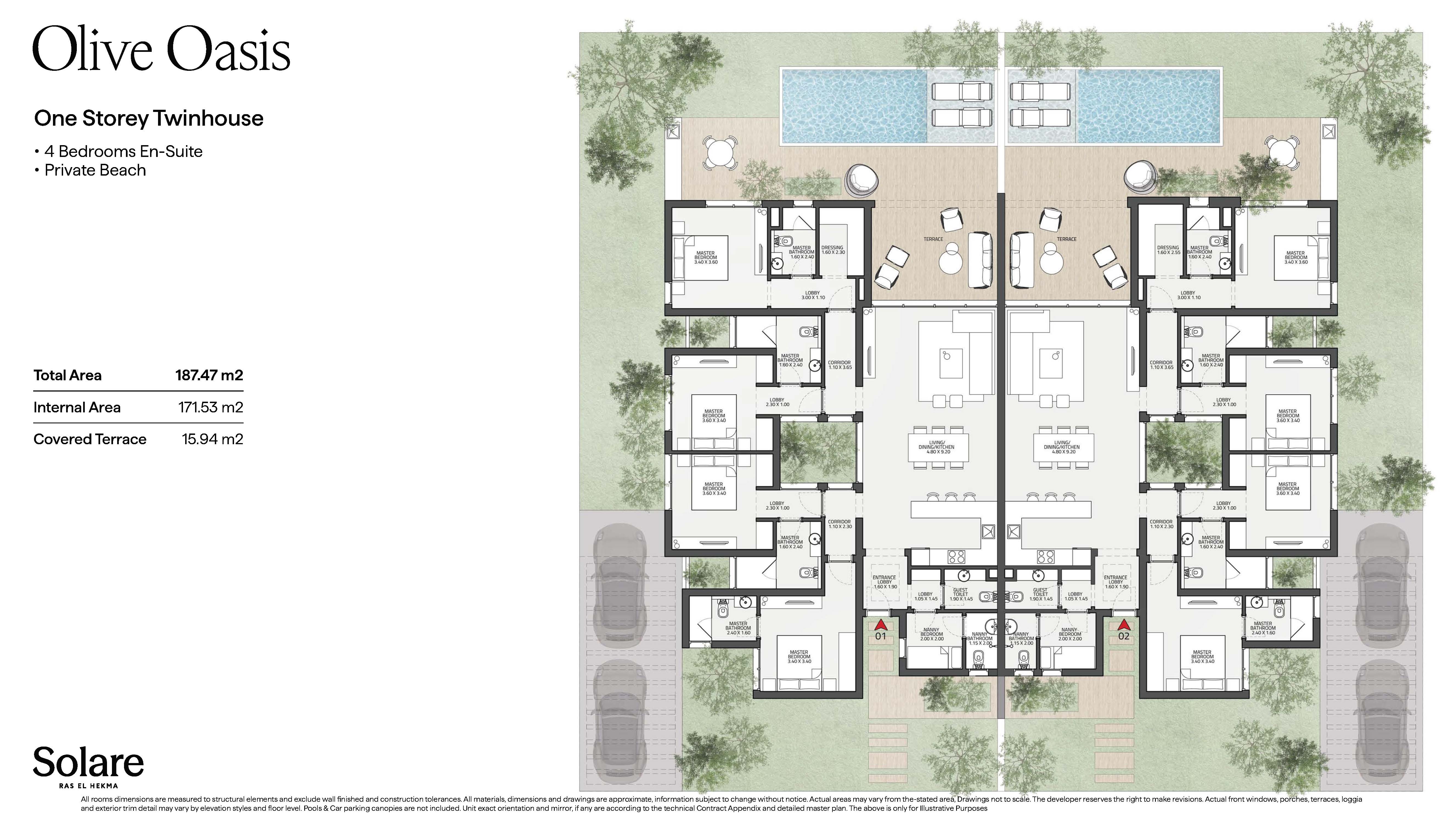 Floor plan for  at Olive Oasis - Solare