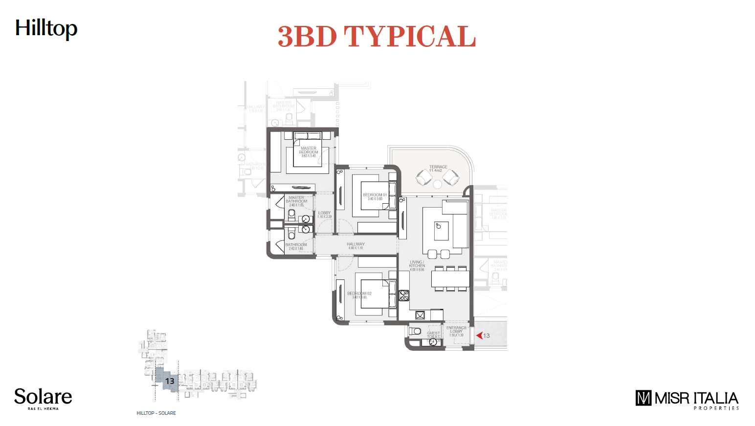Floor plan for chalet at Solare
