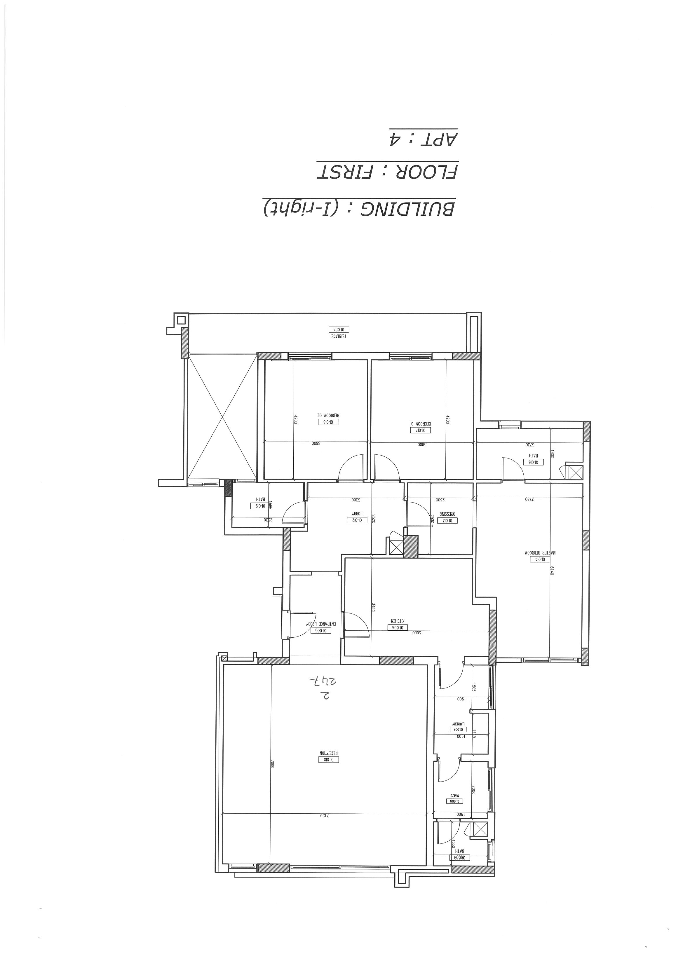 Floor plan for apartment at W signature